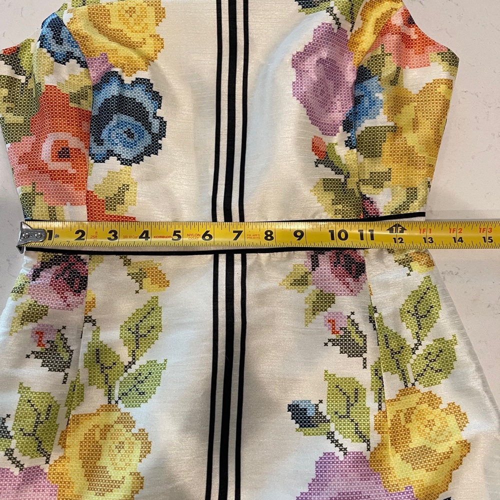 Anthropologie Payal Pratap Garden Grid Sheath Dress Size:0 - Picture 7 of 10